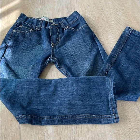 π€ 3 for $20 Levi's Dark Blue Slim Straight Jeans - Picture 1 of 8